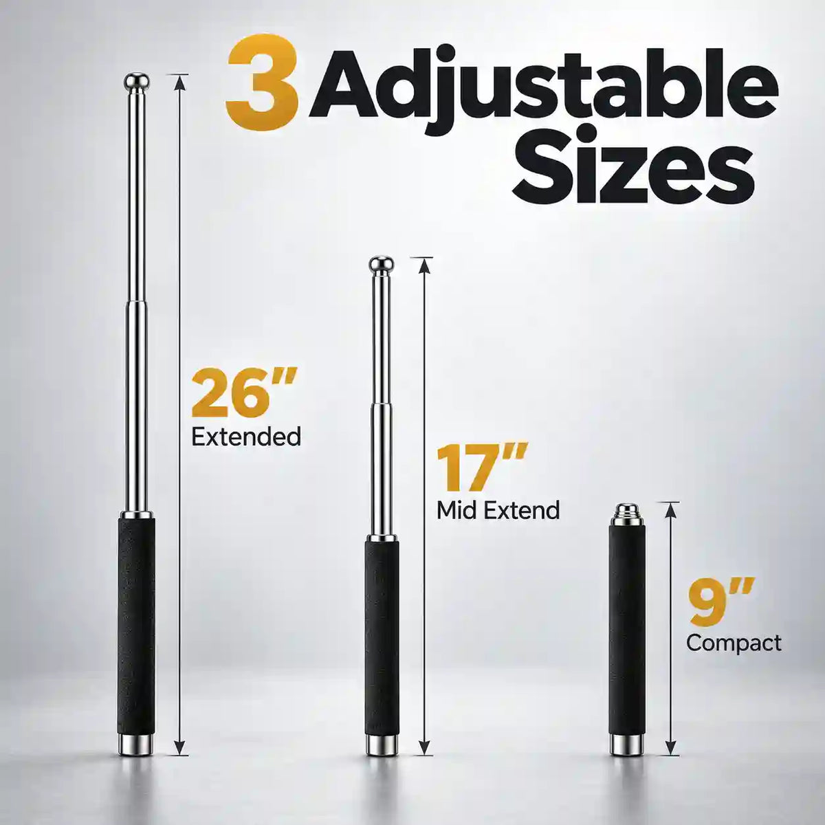 Compact Telescopic Baton - Heavy Duty Construction